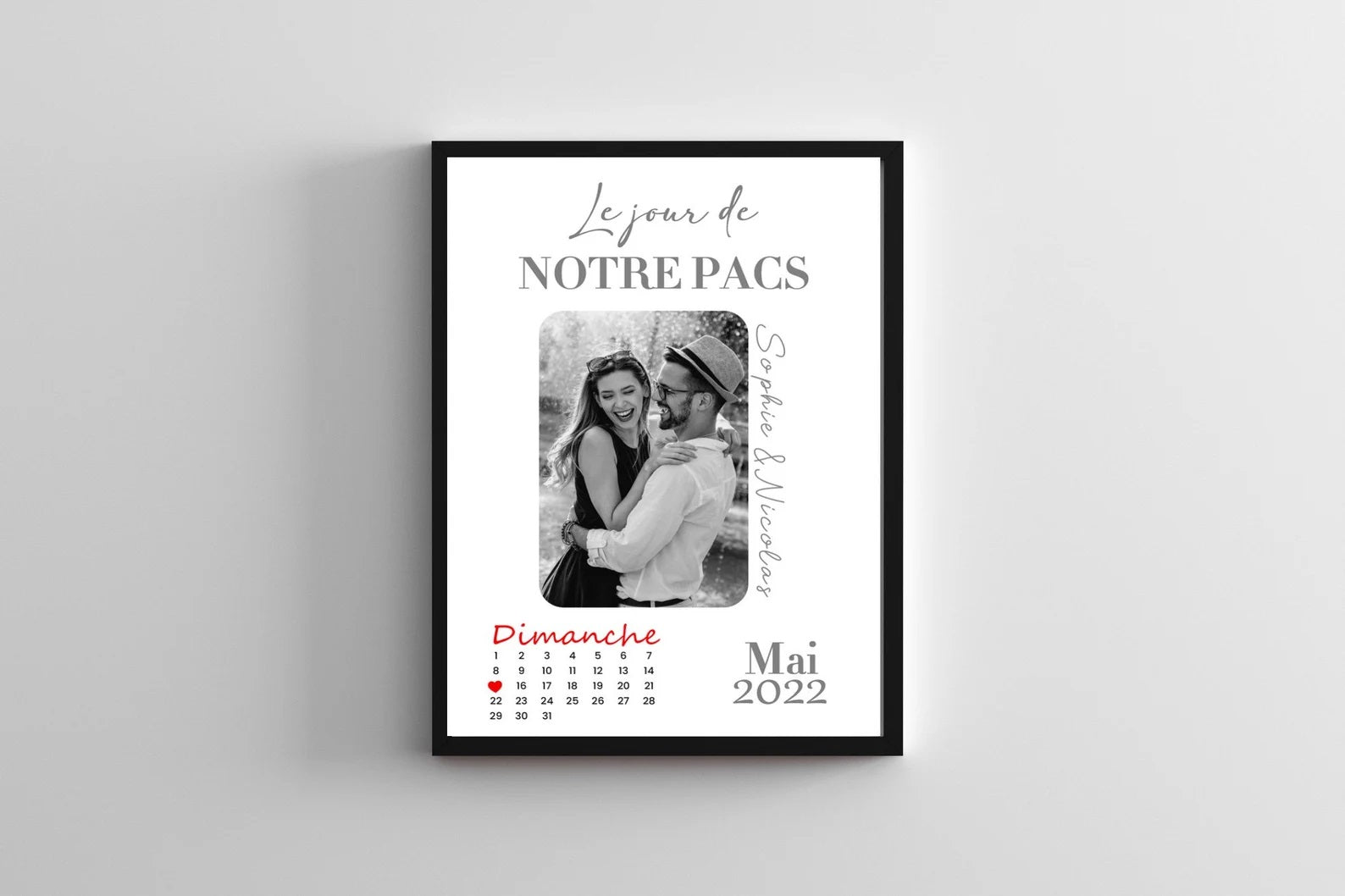 affiche couple pacs
