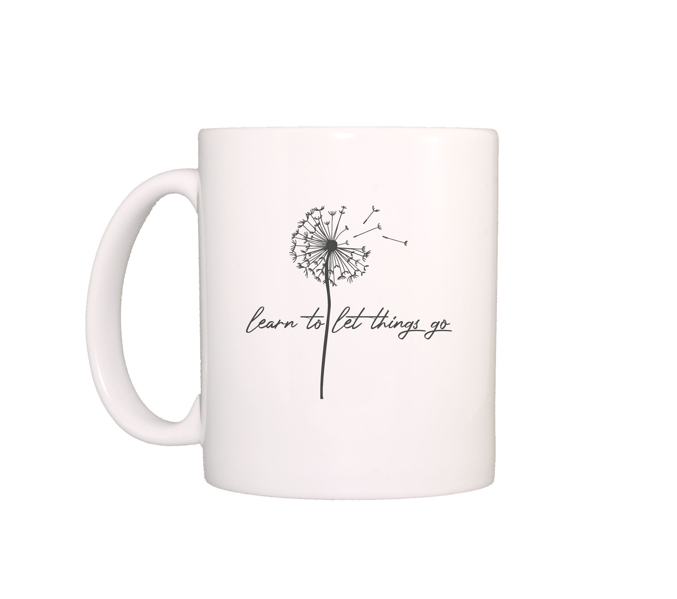 mug inspirant Learn to let things go
