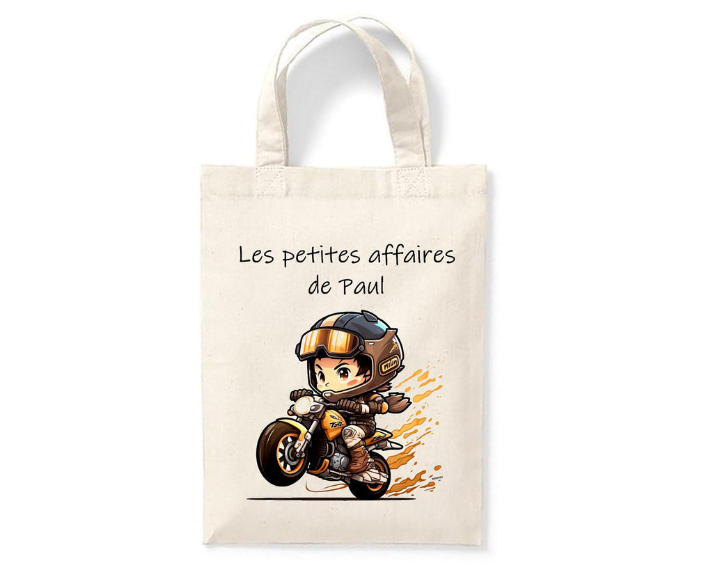 tote bag enfant moto