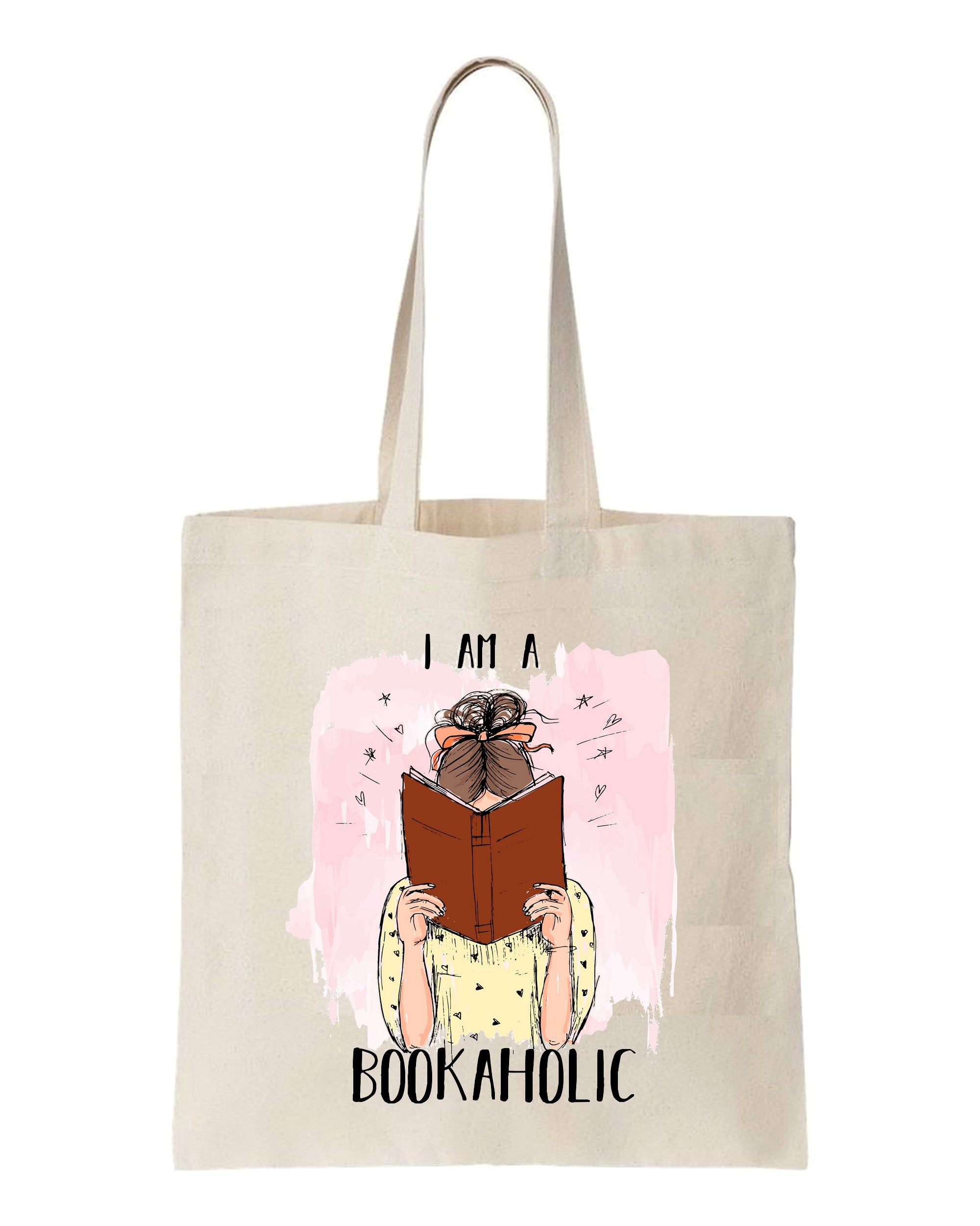 tote bag I am a bookaholic