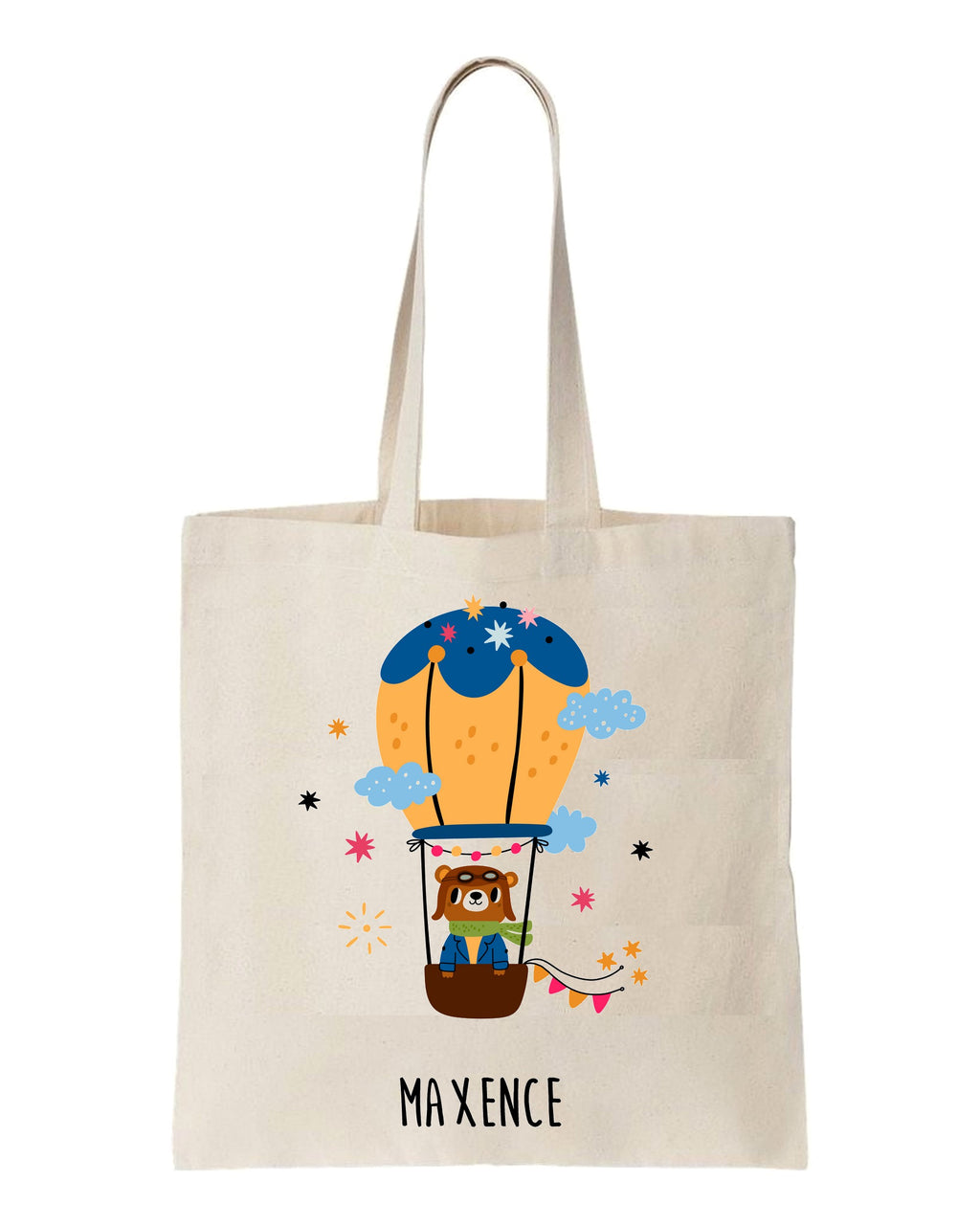 Tote bag enfant montgolfière