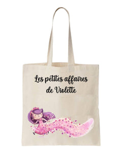 Tote bag enfant Princesse violette