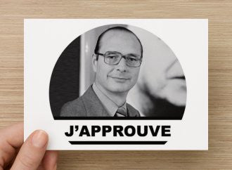 carte postale Jacques Chirac