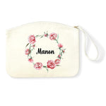 pochette mariée pivoines