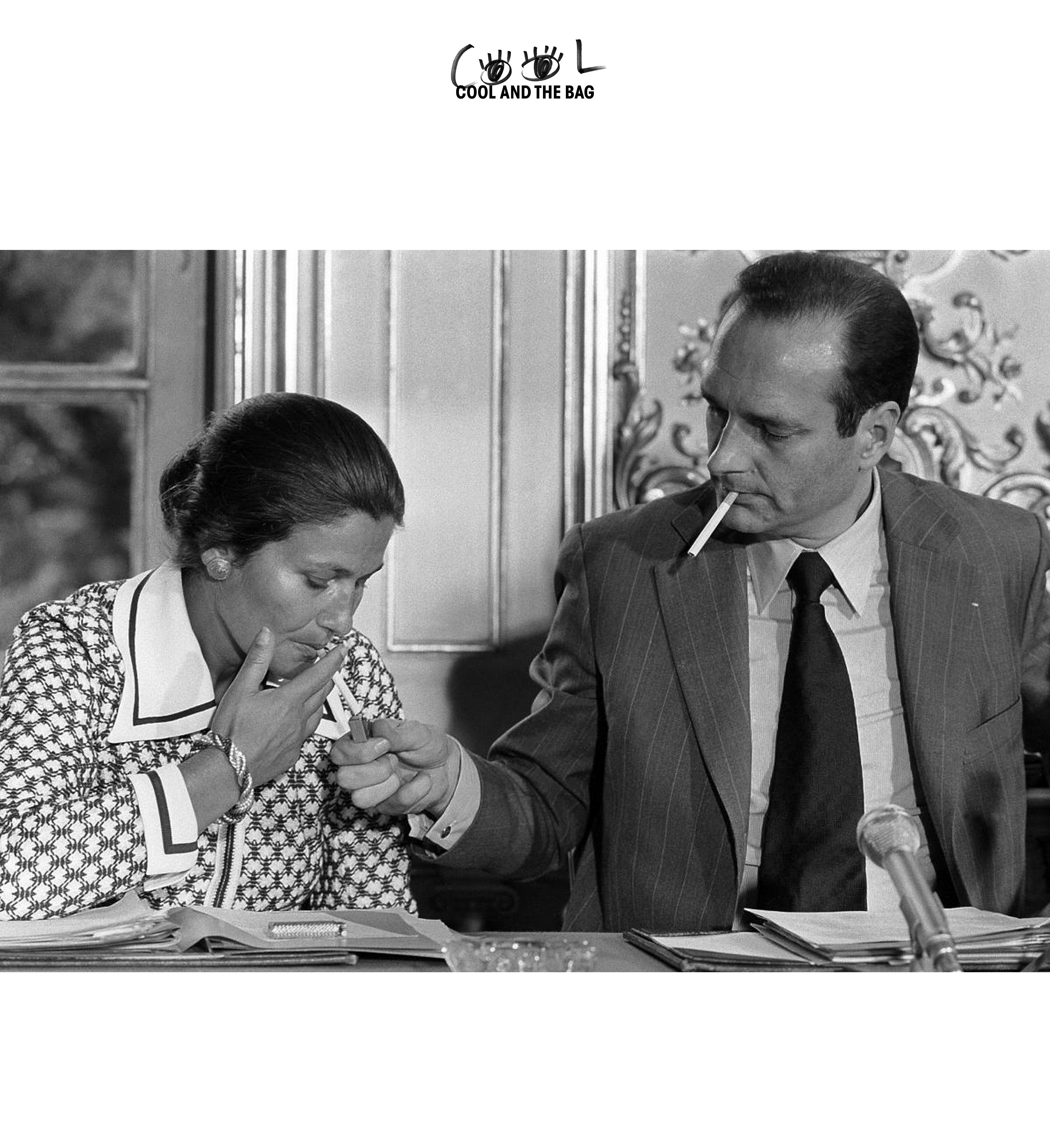 Simone Veil & Jacques Chirac