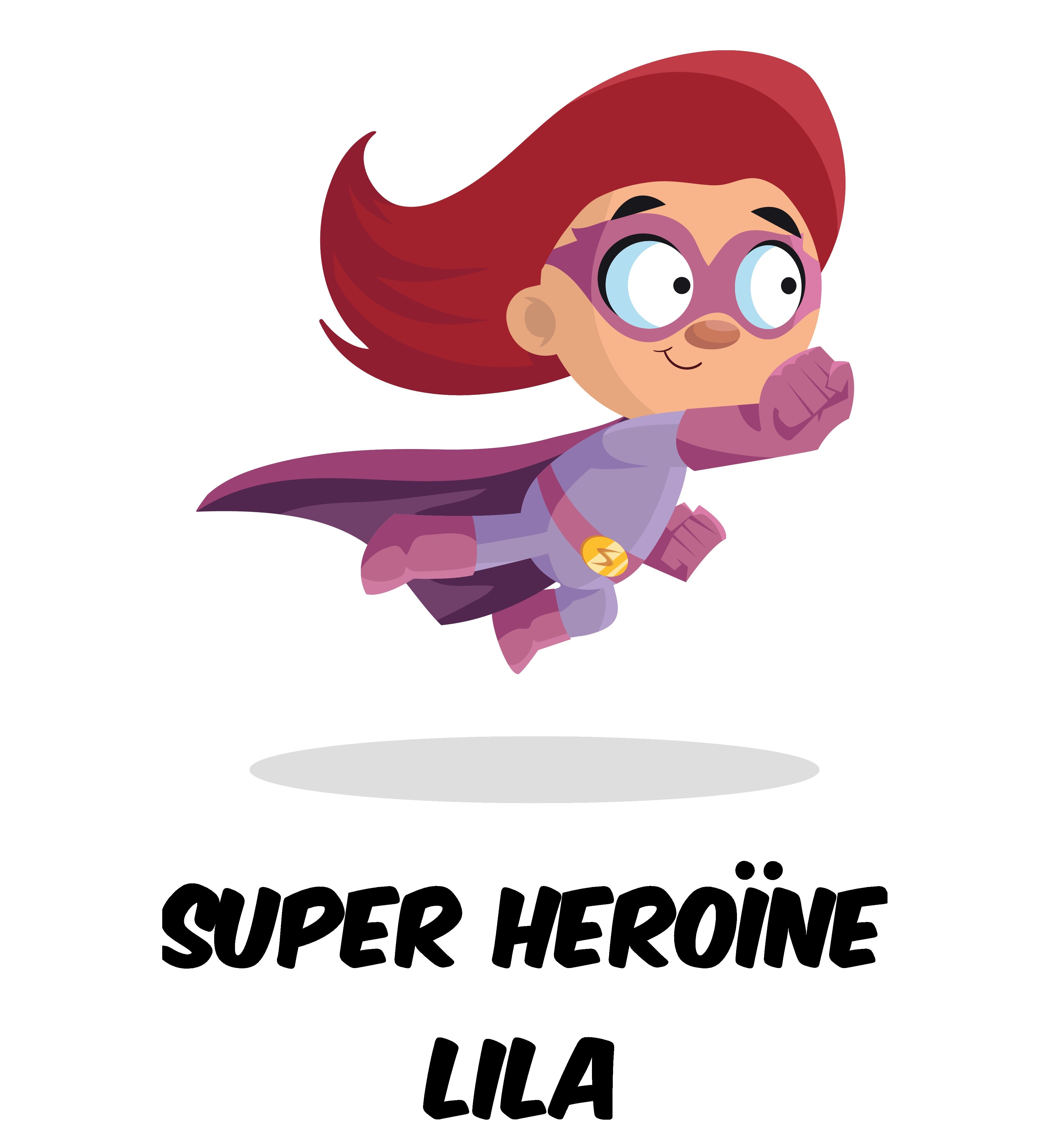 Tote bag enfant personnalisé Super héroïne