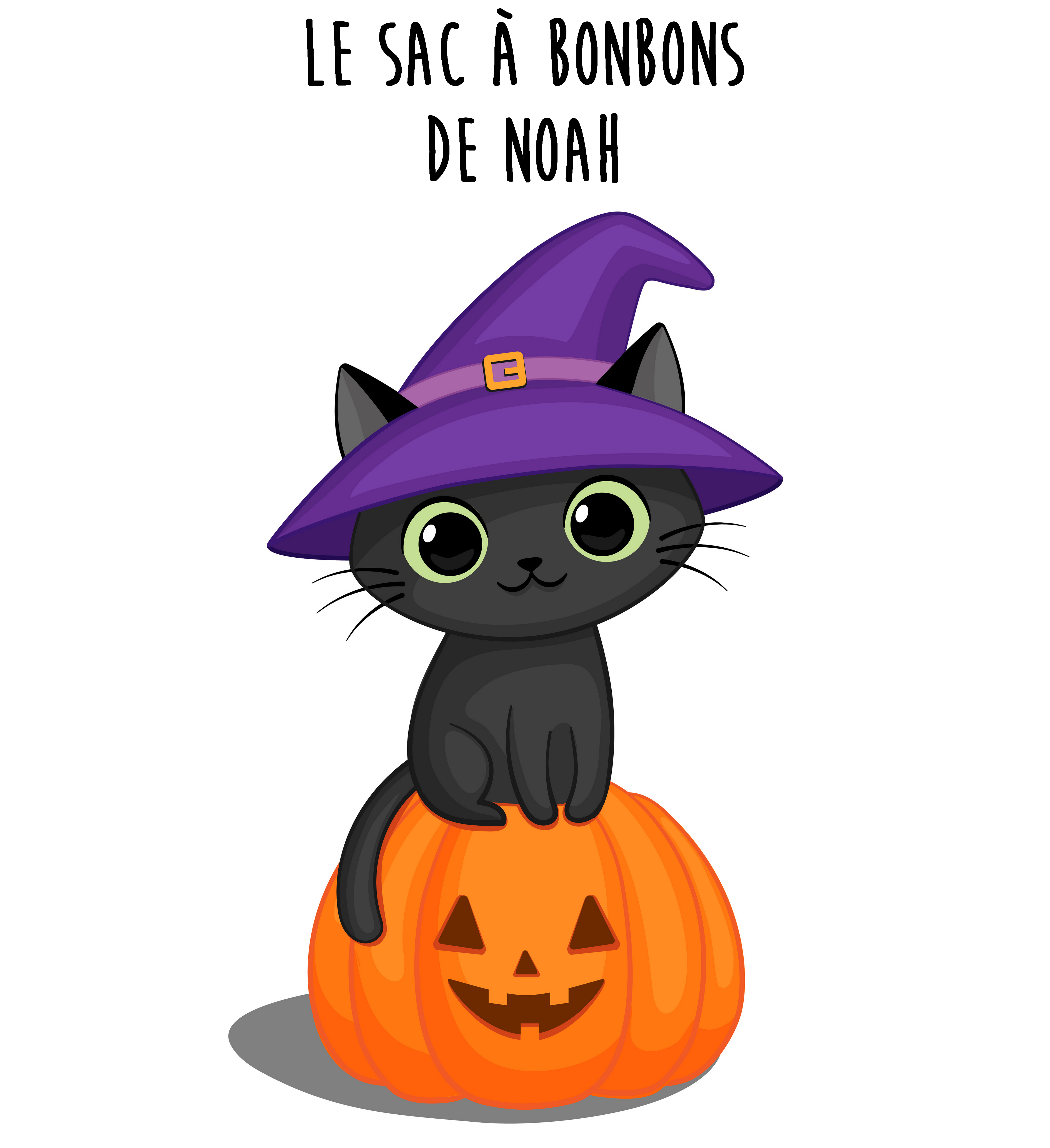 Petit sac enfant Halloween Chat