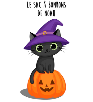 Petit sac enfant Halloween Chat