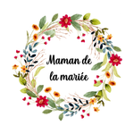 Pochette mariage champêtre Maman de la mariée