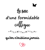 Tote bag Formidable collègue