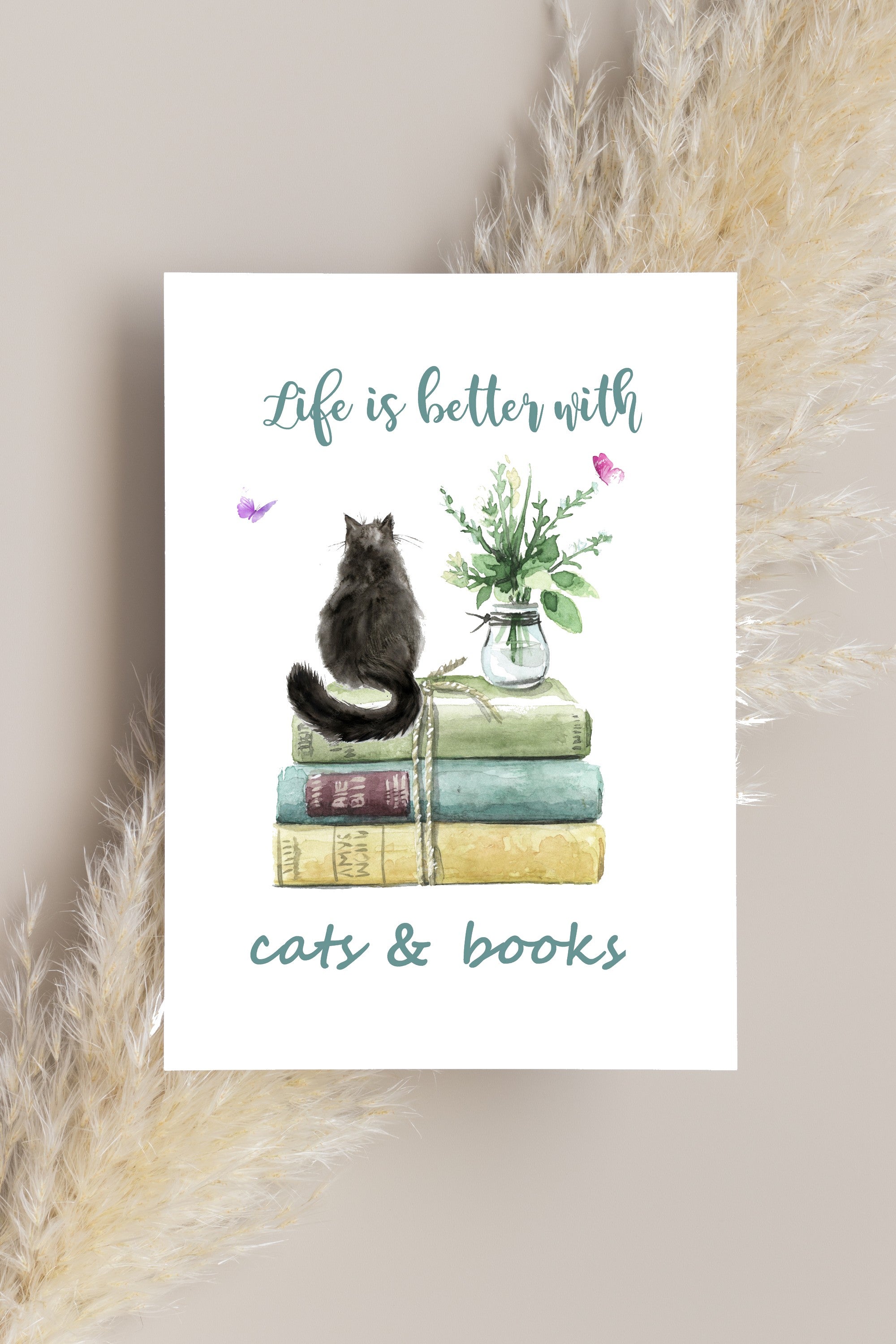 Carte Life is better with cats and books