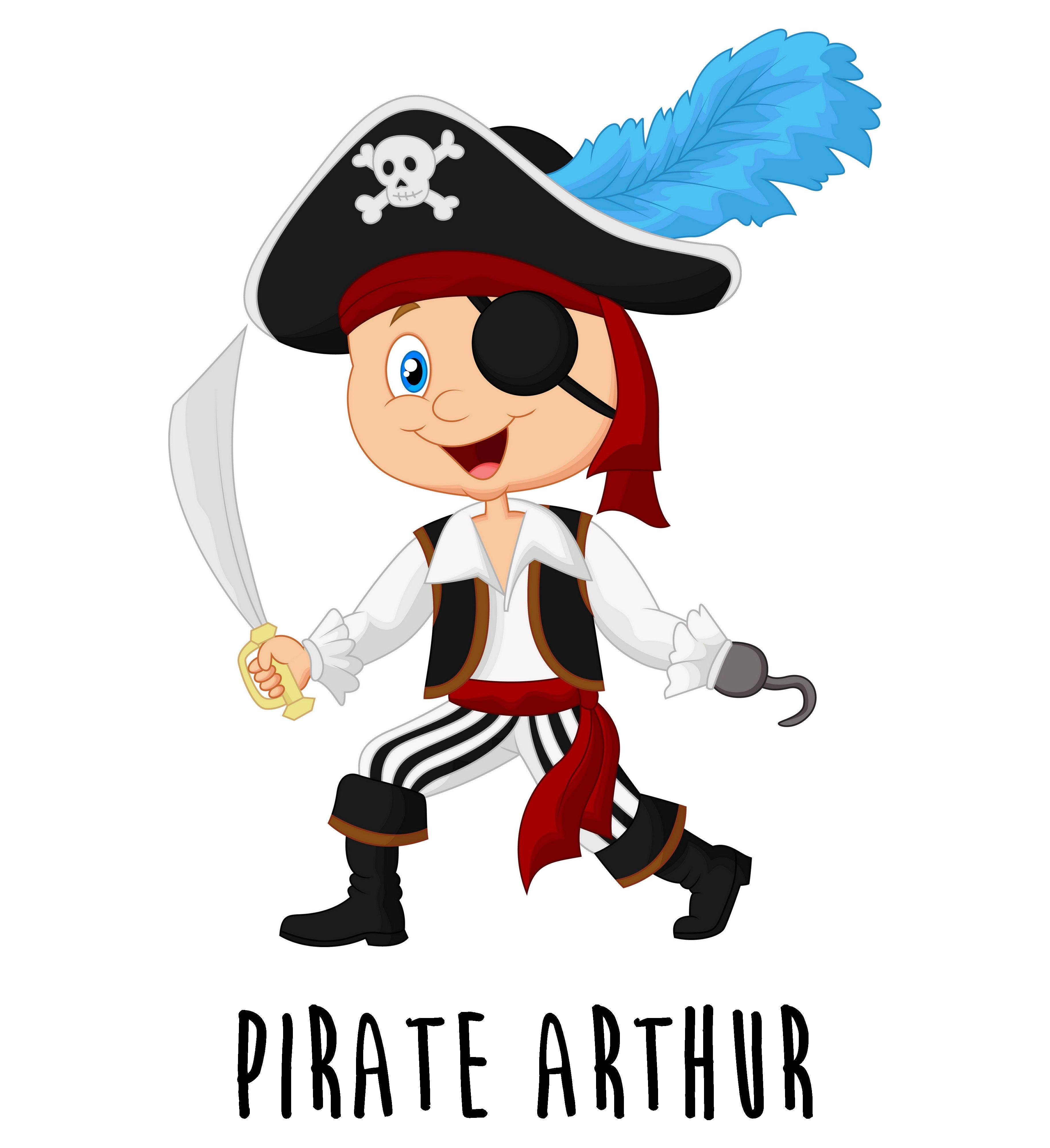 Trousse personnalisée - Pirate (garçon ou fille) ⋆ Creatoo