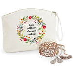 pochette Super maitresse fleurs champêtres