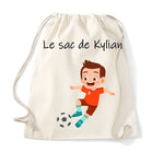 sacà dos enfant personnalisé foot