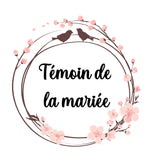 Pochette personnalisée Témoin de la mariée