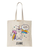 tote bag licorne personnalisé