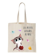 tote bag enfant personnalisable chat