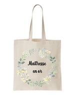 Tote bag Maitresse en or