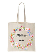 Tote bag Maitresse en or