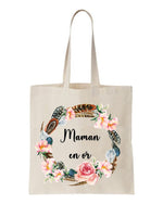 tote bag maman en or