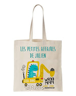 tote bag enfant dinosaure prénom