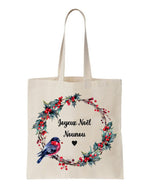 tote bag joyeux noël nounou