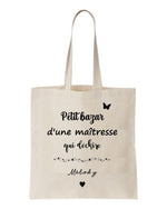 tote bag maitresse qui déchire