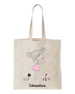 tote bag Princesse des fleurs