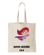 tote  bag enfant Super héroïne