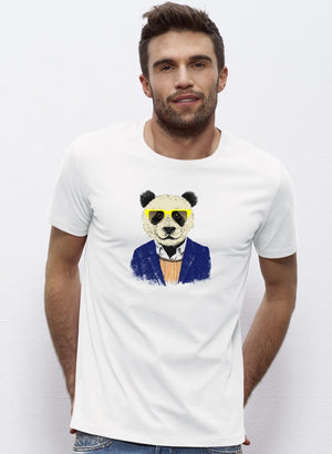 Tee shirt homme Hipster Panda